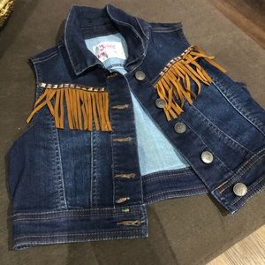 Kids sleeveless jean